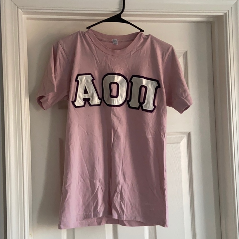Alpha Omicron Pi Letters Shirt
